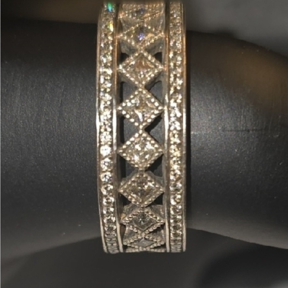 Pandora 925 Sterling Silver Geometric Infinity Band, size 59/9